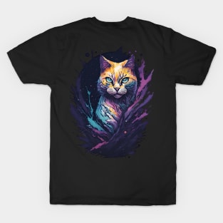 Cute Cat on Shadow T-Shirt